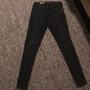AG Extreme Skinny High Rise Black Jeans Size 26